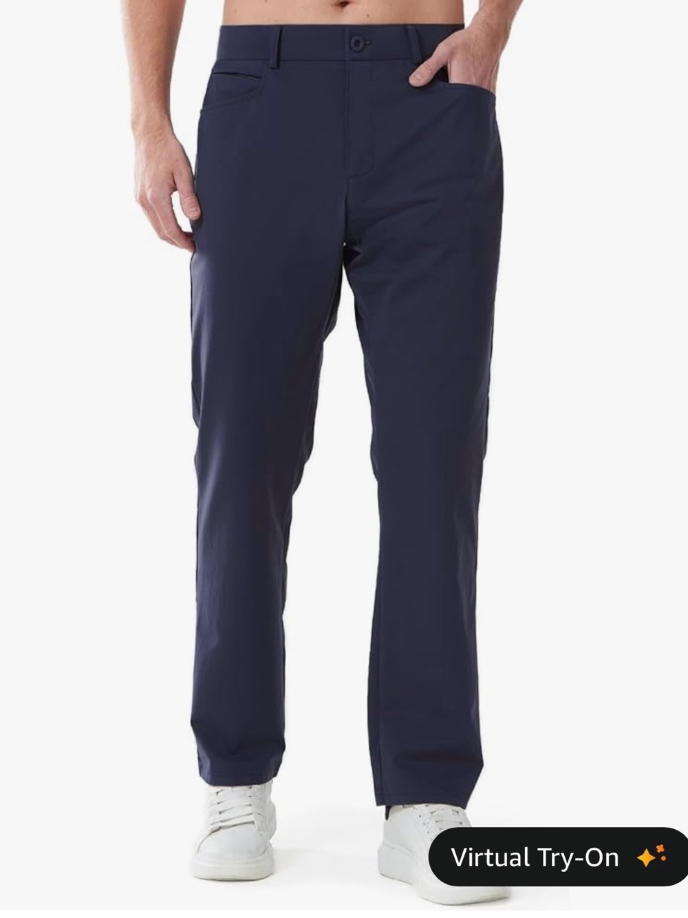 Allzero NWT Men's Navy Stretch Golf Pants Quick Dry Size 36W x 30L  #Lux-E